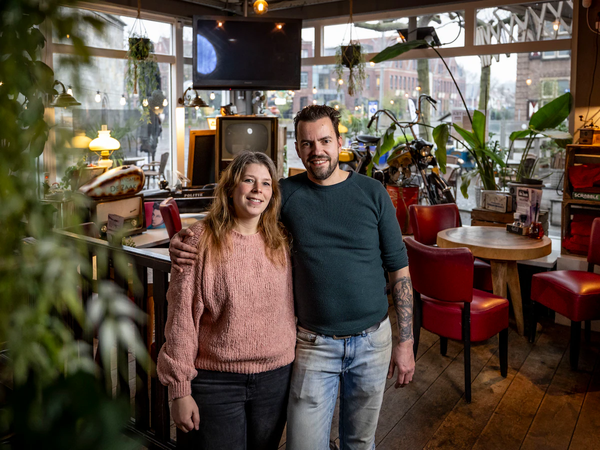 Erwin en Kelly, de eigenaren van eetcafé De Zaak